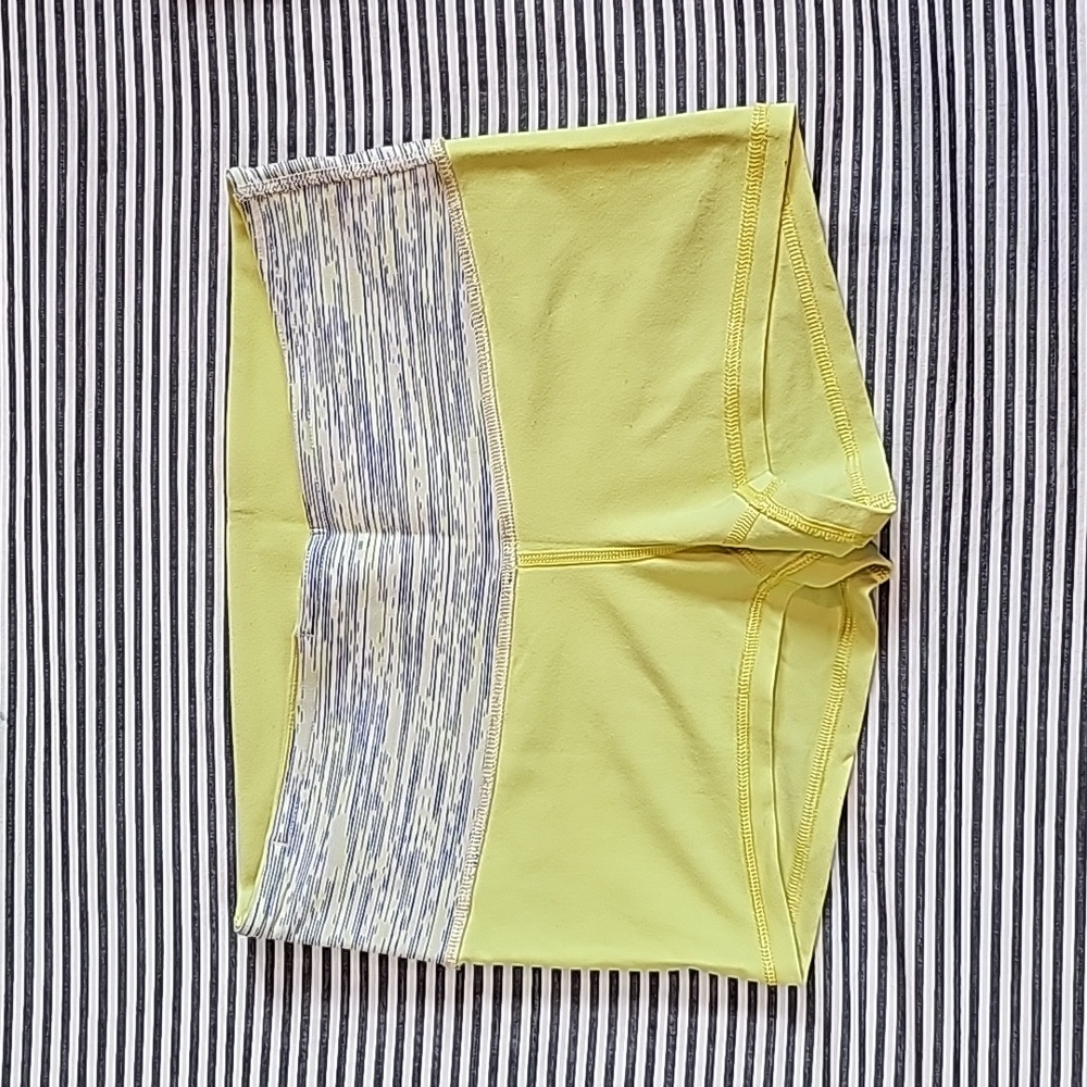 Women's Lululemon Shorts, Neon Yellow/Green, Size 4/XS